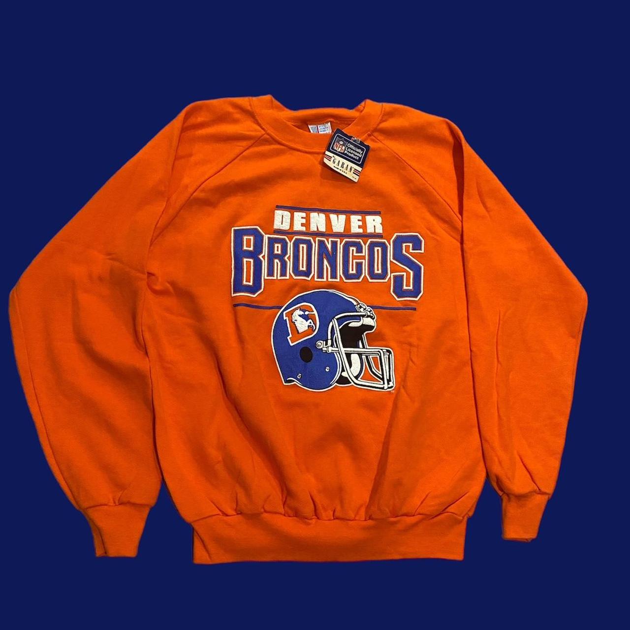 1980s Denver Broncos T-Shirt Sick Orange Old School - Depop