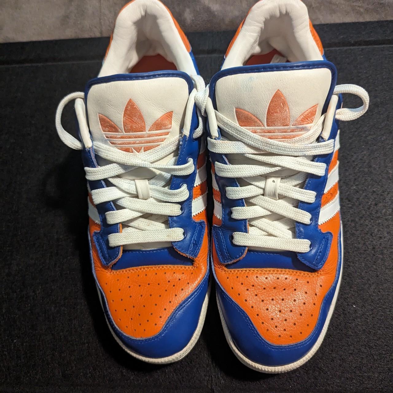 Adidas orange and blue 2025 trainers