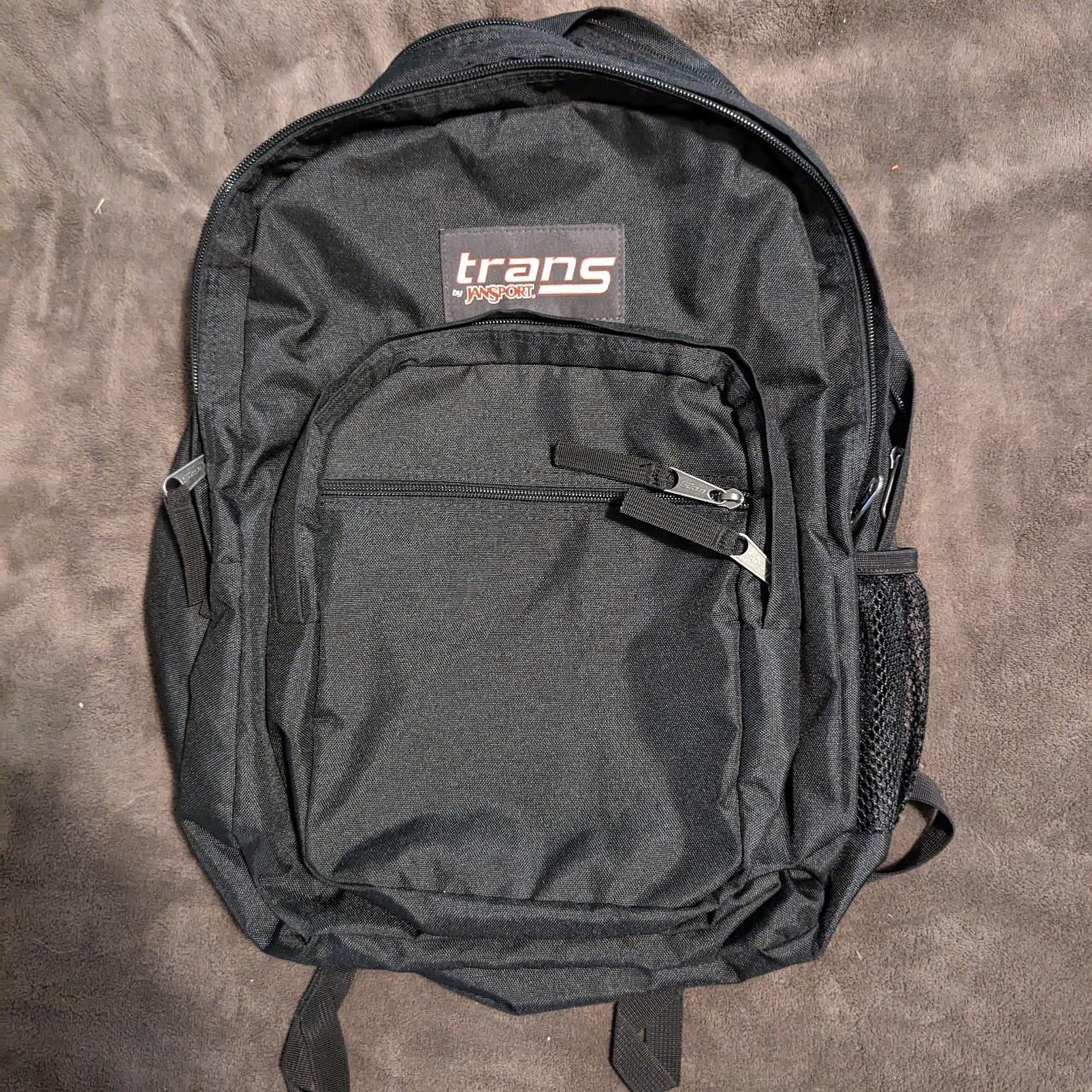 Trans jansport black on sale backpack