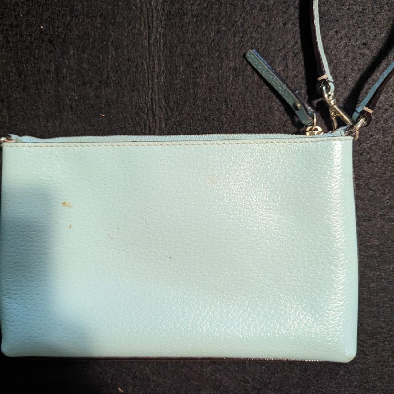 Tiffany Blue Kate Spade Purse - Big purse with lots - Depop