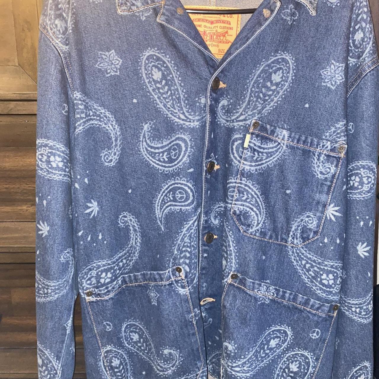 RARE UNRELEASED Levis Snoop Dogg Jacket PAISLEY... - Depop