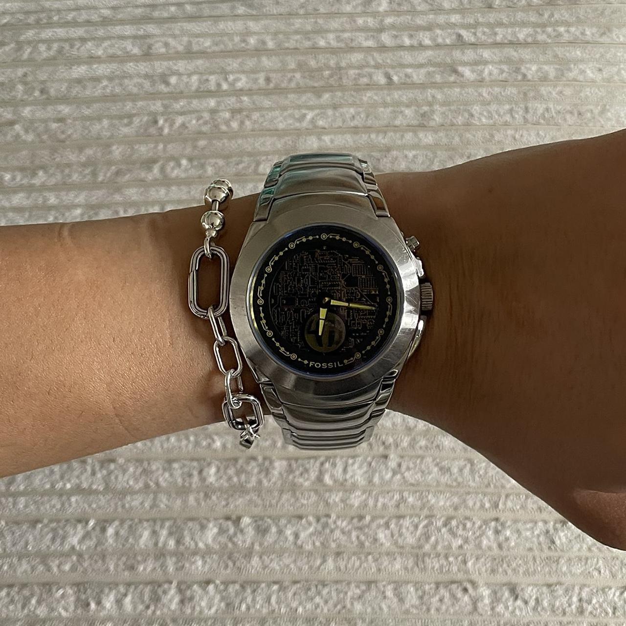 Mens 2000's Fossil Big Tic Matrix Watch with | Depop
