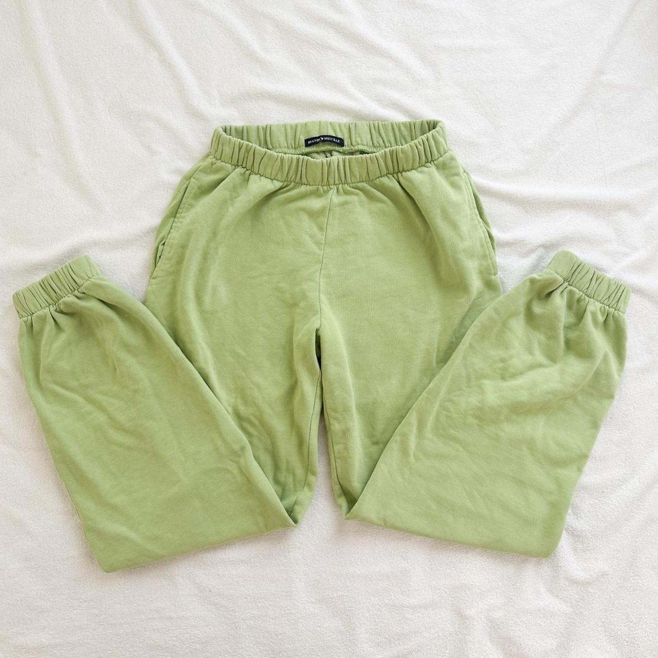 Brandy Melville Green Rosa Sweatpants small... Depop