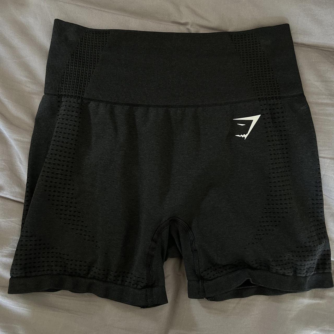 gym shark black shorts - super comfy and in great - Depop