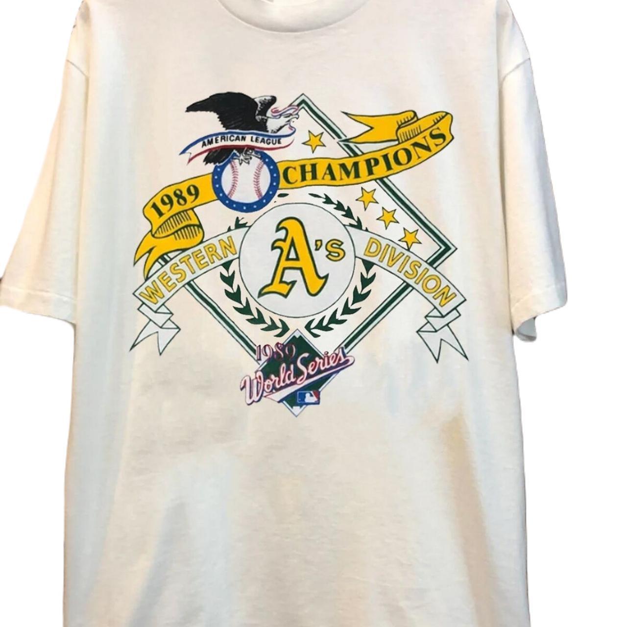 Vintage 1989 Oakland Athletics World Series Champions T-Shirt