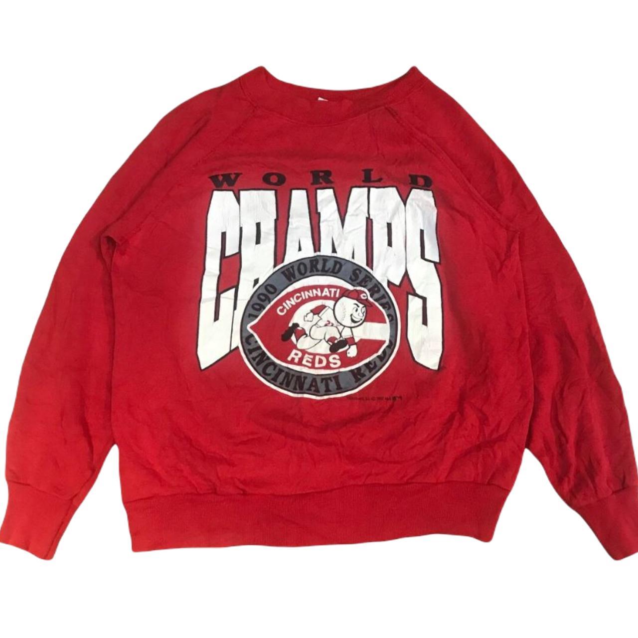 Vintage Cincinnati Reds Sweatshirt Size XL 23” pit - Depop