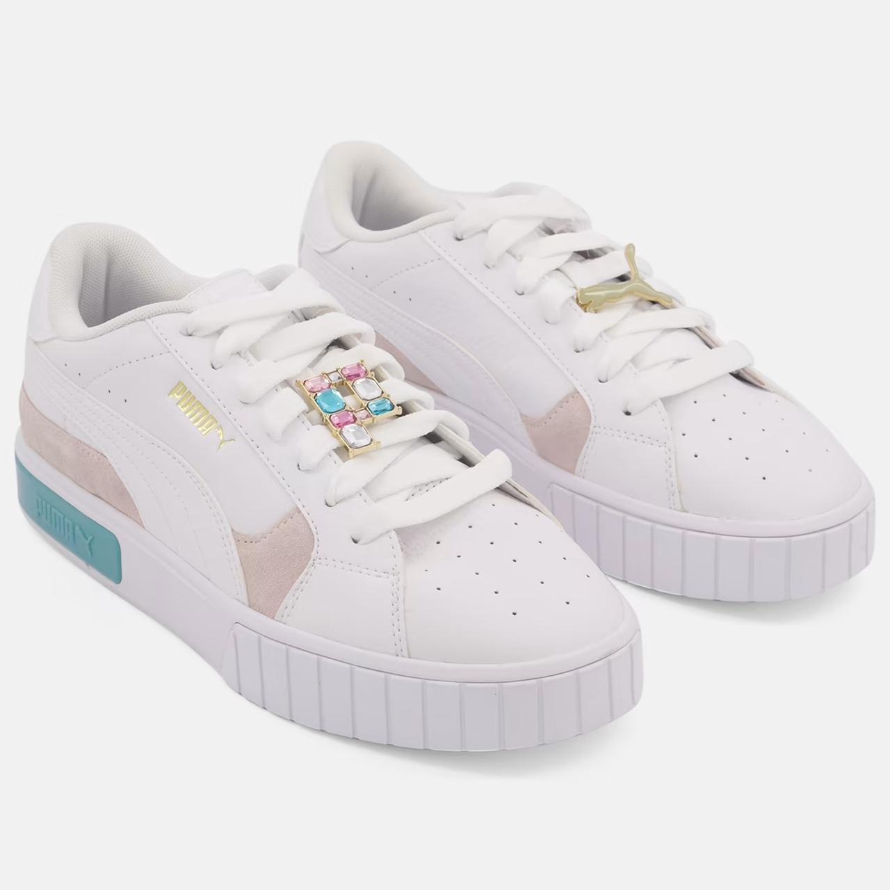 Puma Cali Star Jewel Cream and Teal Women s