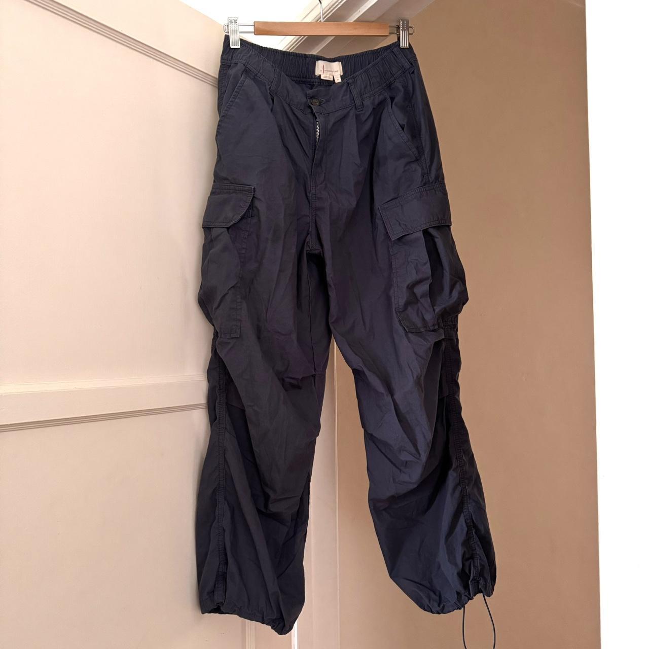 CARGO PARACHUTE PANTS - Navy blue