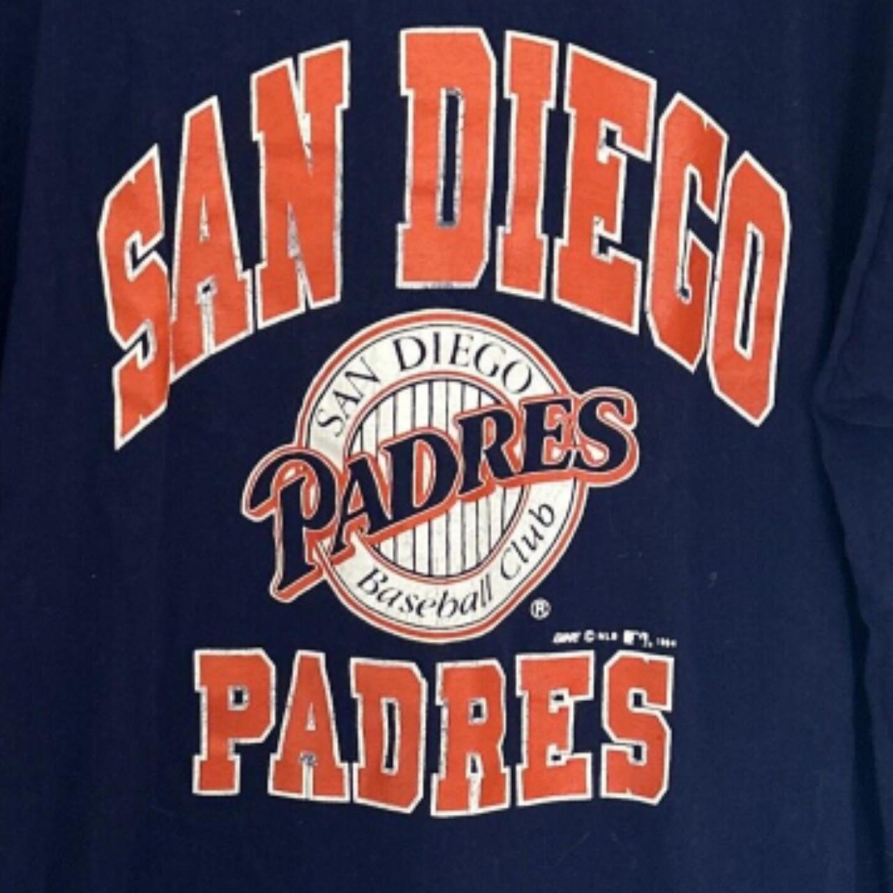 Vintage 90s 1994 logo 7 San Diego Padres MLB - Depop