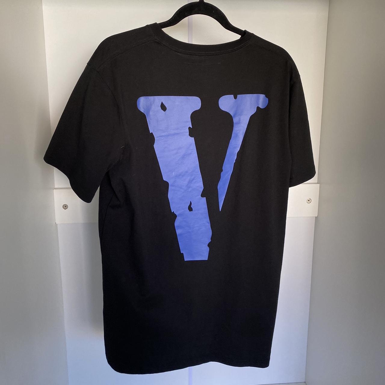 Navy blue best sale vlone shirt