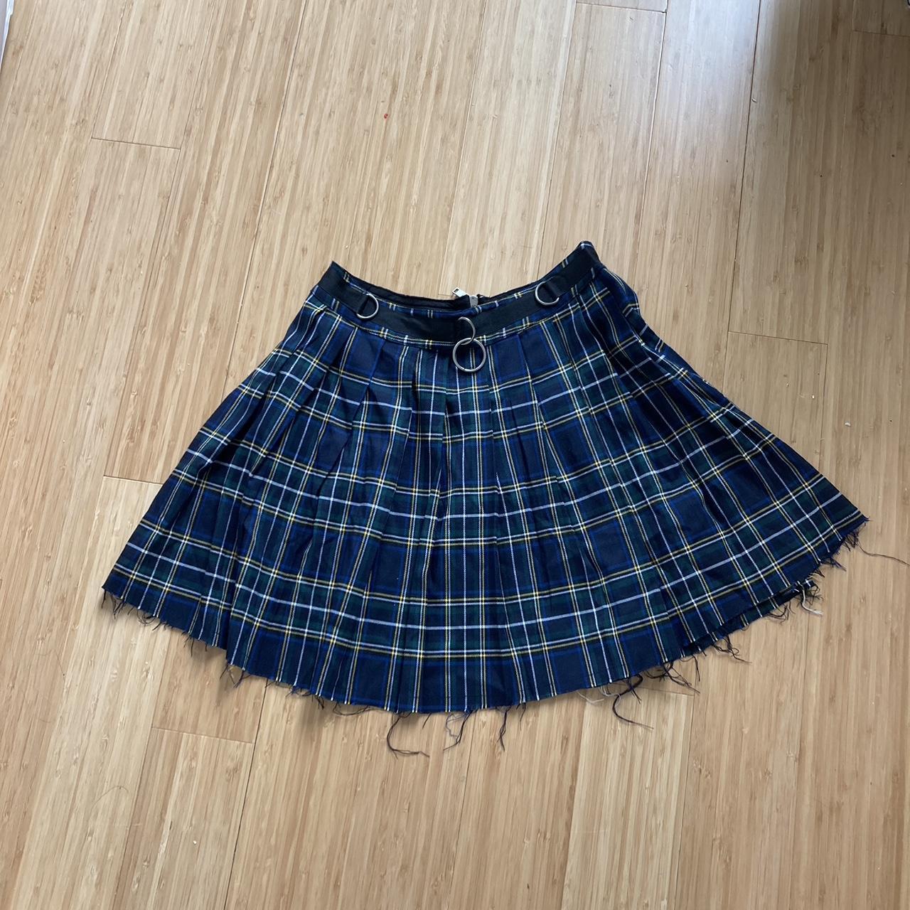 Dollskill blue shop plaid skirt