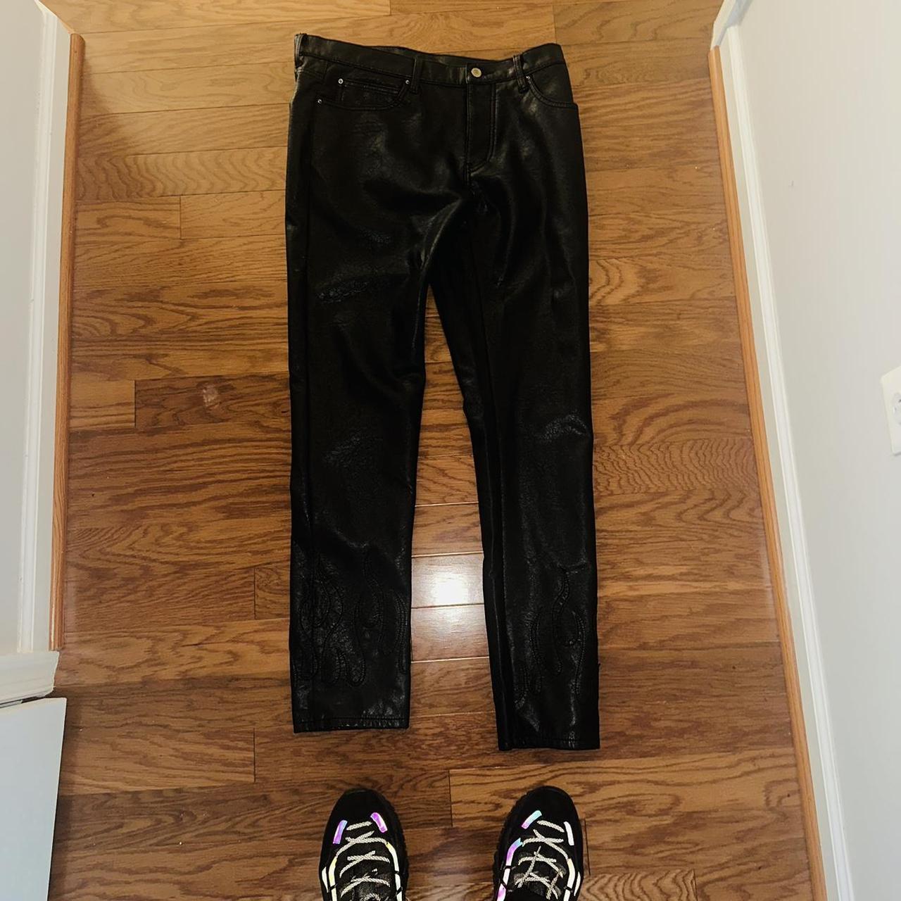 🫡MNML WAXED JEANS (33) Depop