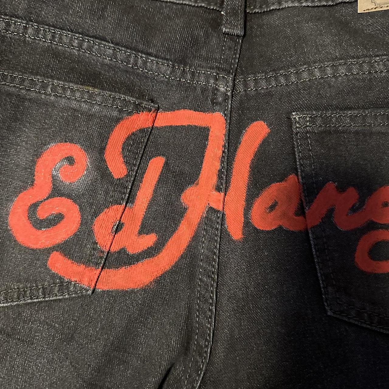 Custom Ed Hardy Jeans Hand Painted By Me, - Depop