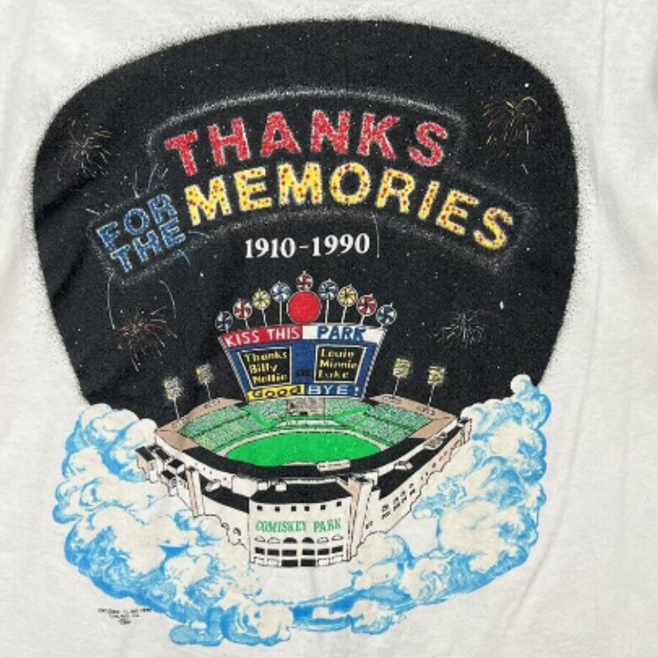 Vintage Comiskey park White Sox t-shirt. Jerzees - Depop