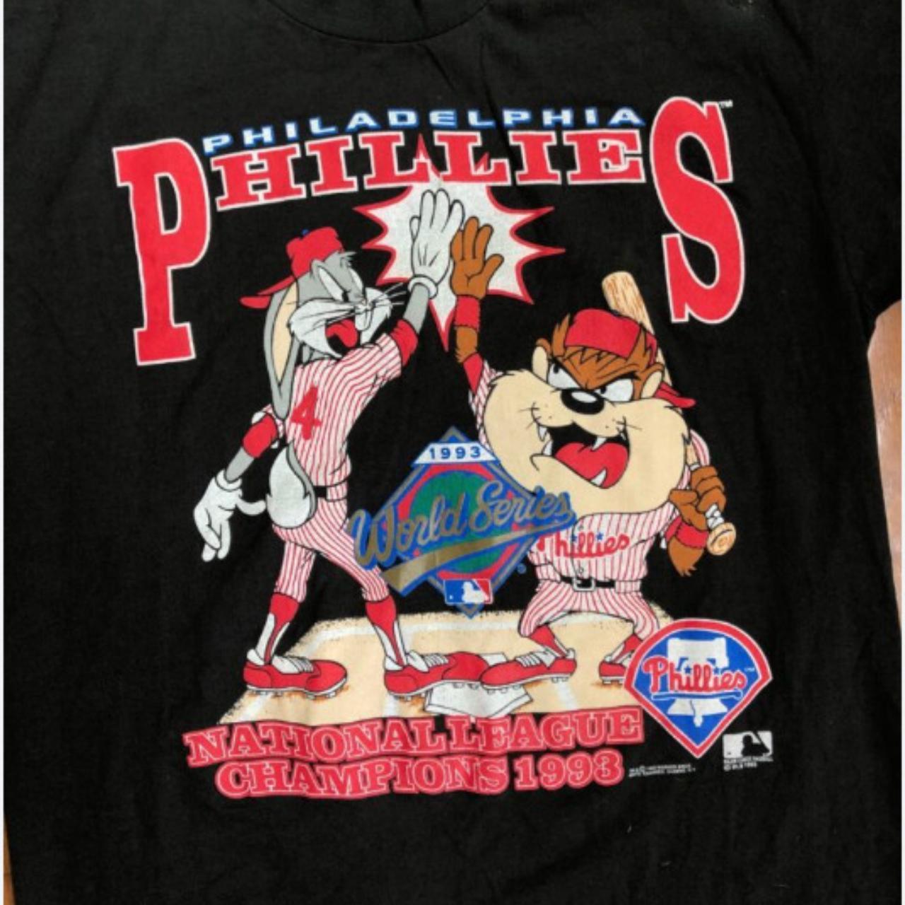 Who's going to pop the tags off this gem for Game 3 in Philly? ⚾️ 1950  Philadelphia Phillies Long Gone MLB T Shirt Size Large NEW With OG…