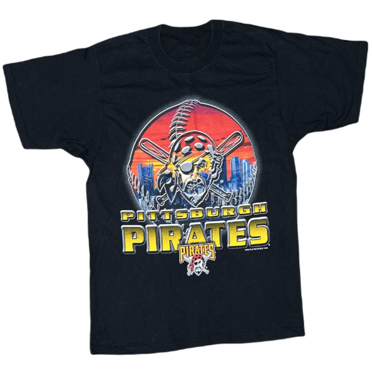 NEW Medium 1999 Pittsburgh Pirates T Shirt Men's Black 