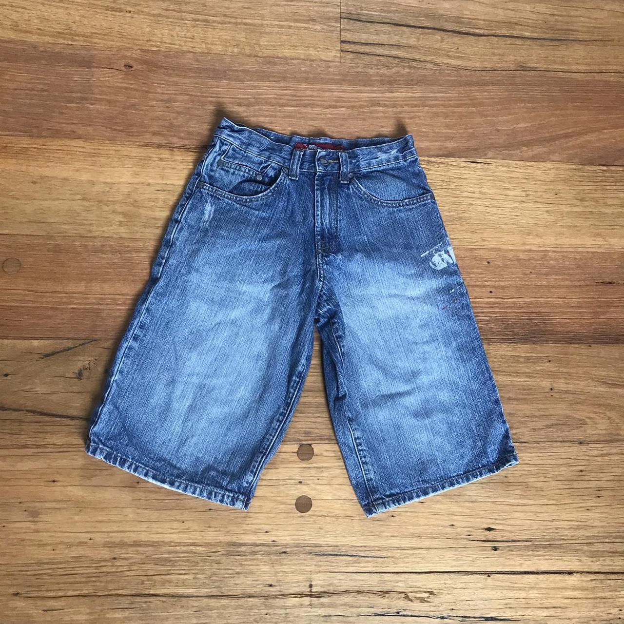 Crazy pair of Y2k jay jays jorts Sick embroidered... - Depop