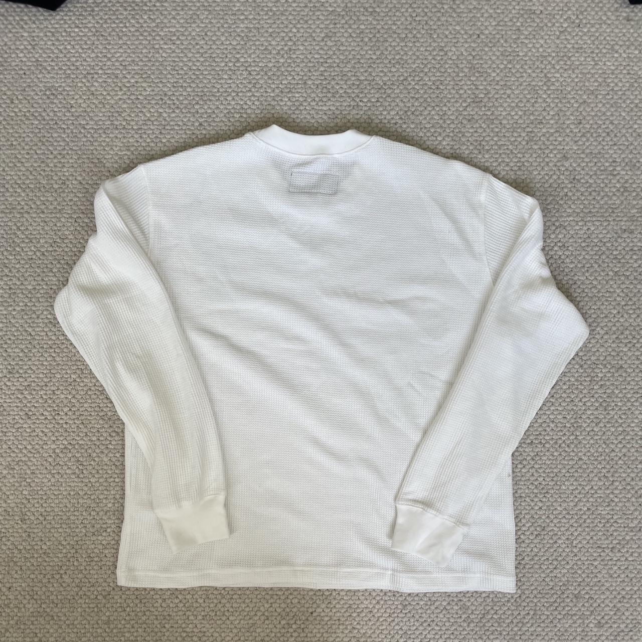 Corteiz 4 starz Alcatraz waffle white long sleeve... - Depop