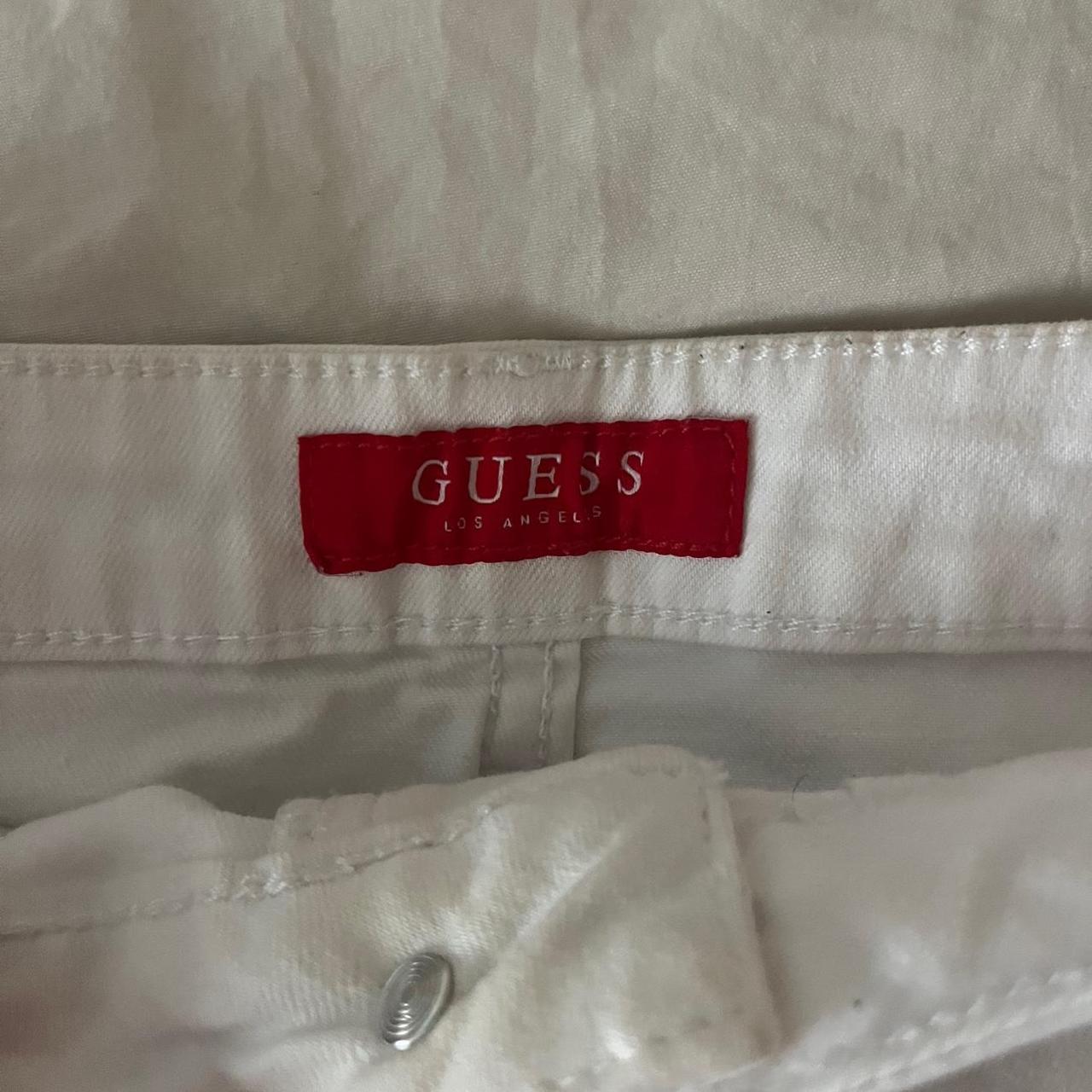 Guess Women's Skirt - White - S – White denim Gue… - image 5