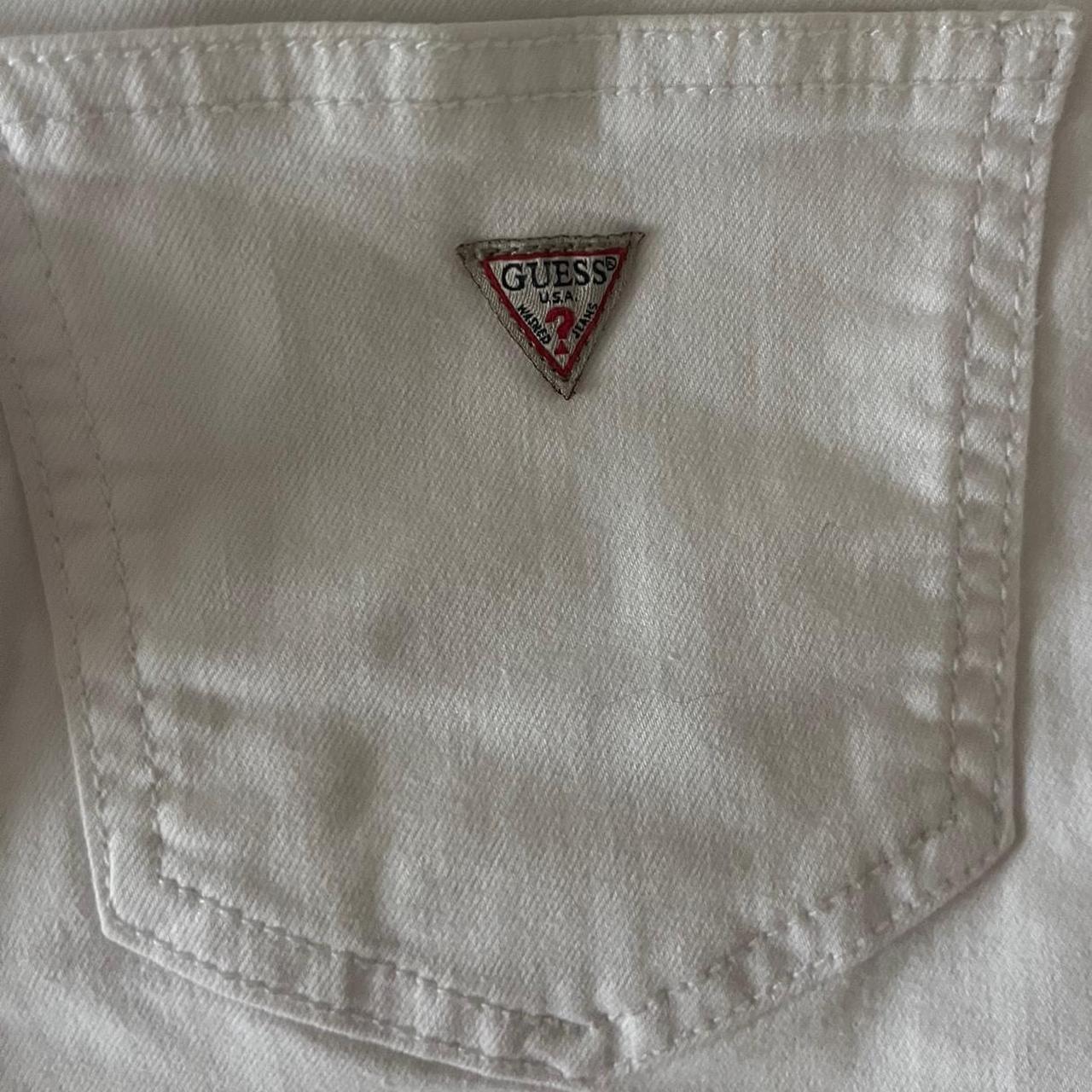 Guess Women's Skirt - White - S – White denim Gue… - image 4