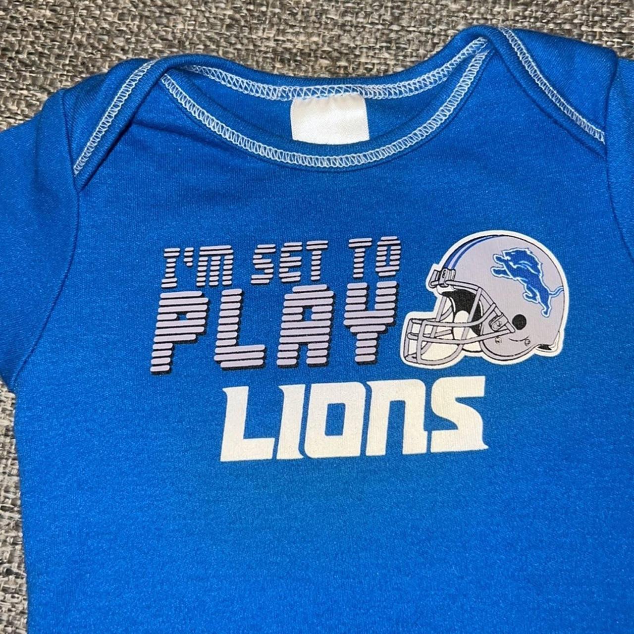 NFL Detroit Lions Baby Short Sleeve Bodysuits, 3pk 