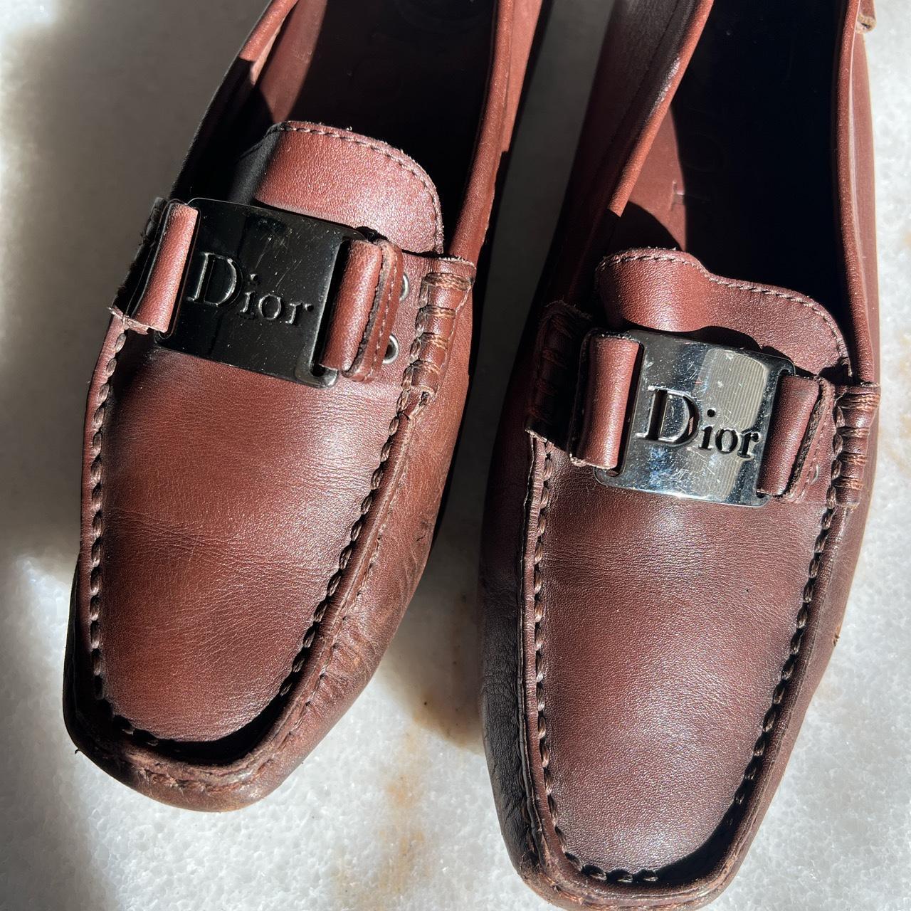 Dior Women's Brown Loafers Depop