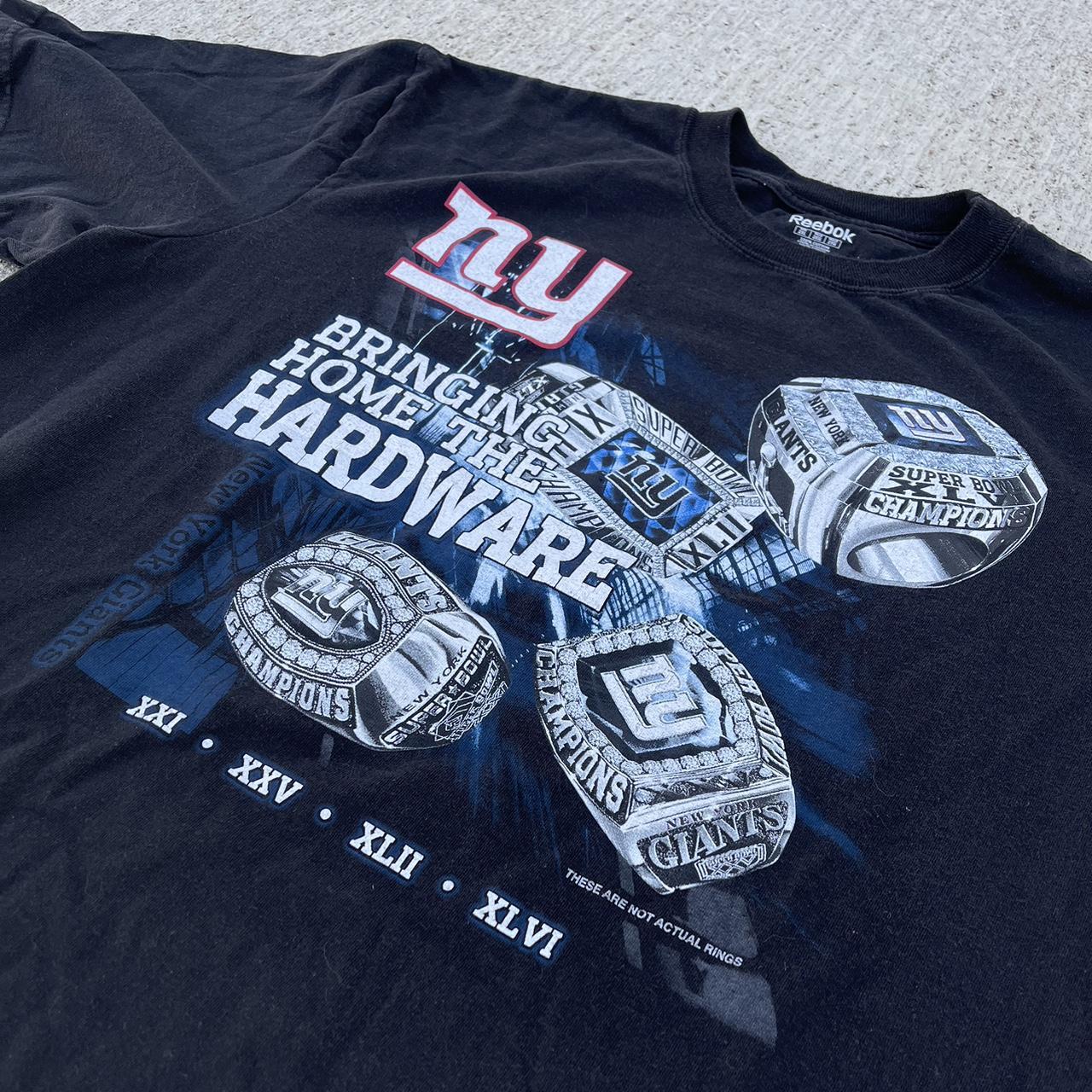 New York Giants Super Bowl hoodie sweatshirt Reebok - Depop