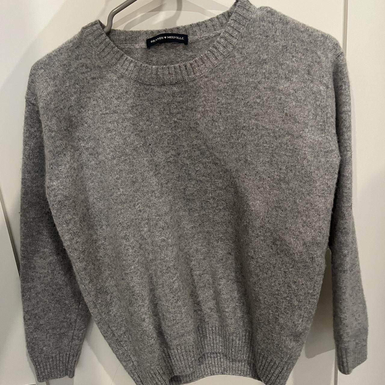 Brandy Melville fleece crewneck sweater #sweater... - Depop