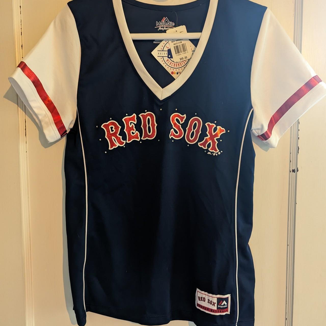 Women's Boston Red Sox alternate jersey from - Depop
