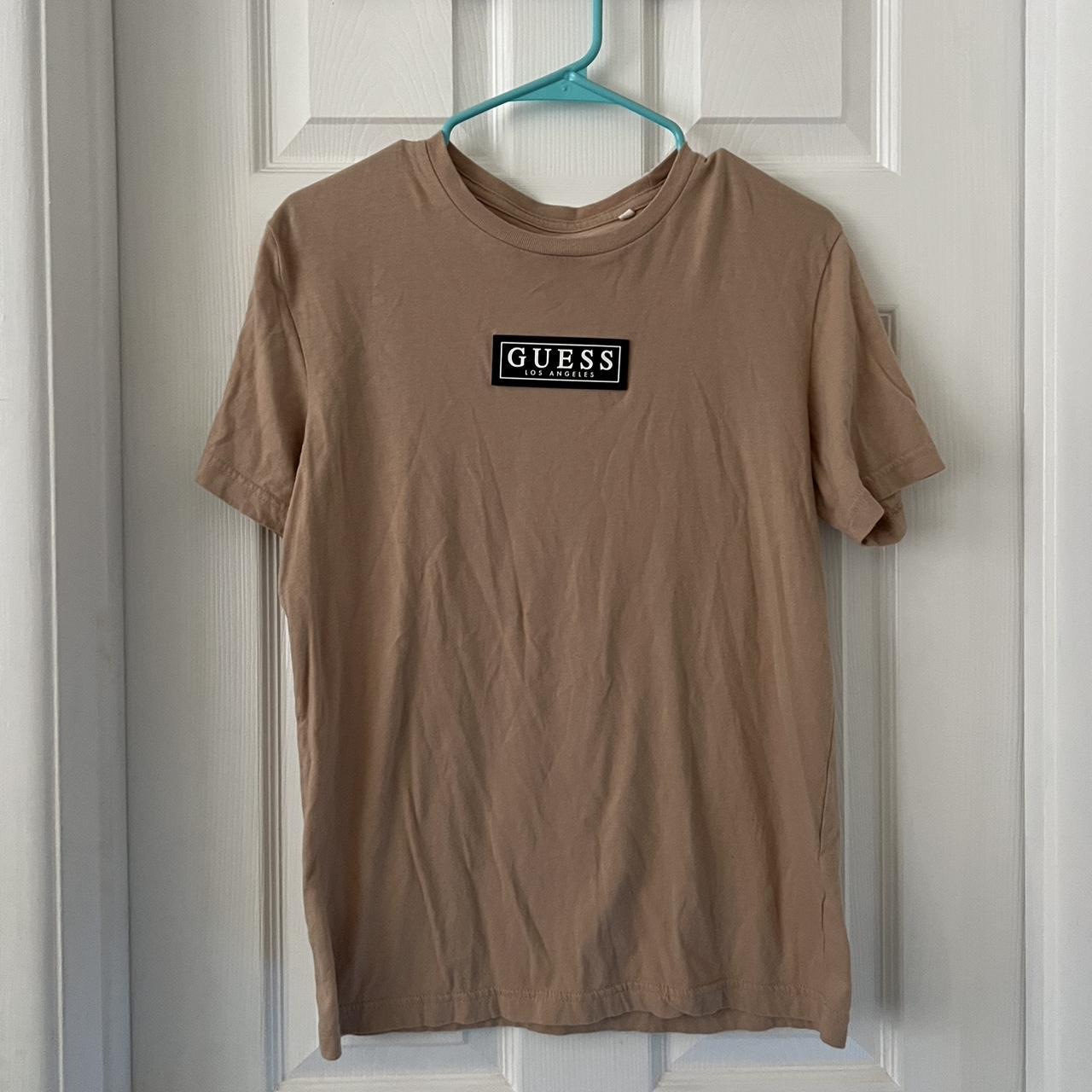 Brown hot sale guess shirt