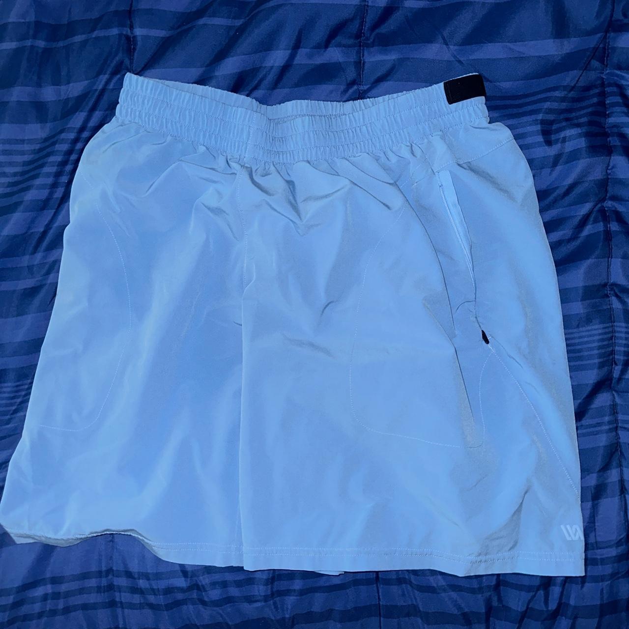 All blue mesh shorts, size medium - Depop