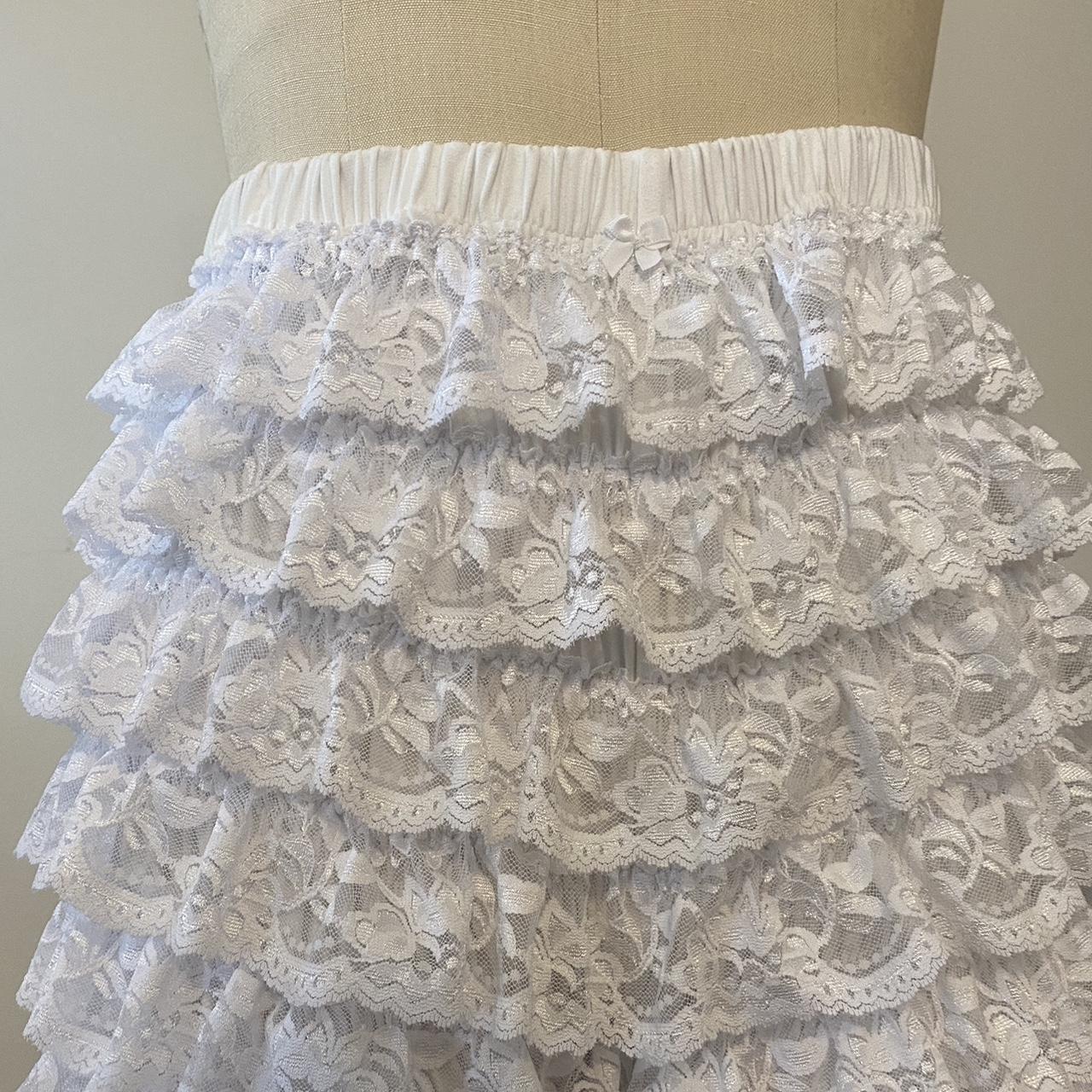 White Lace Bloomers Made by us :) Feel free to... - Depop