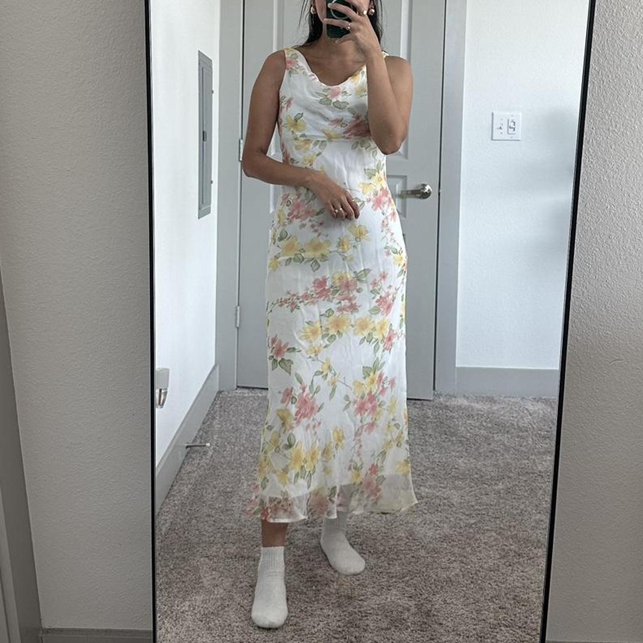 Fairy Floral Dress Women 2026.Y2K Fairy Floral Dress 🌷 - size 5/6 *model size:... - Depop