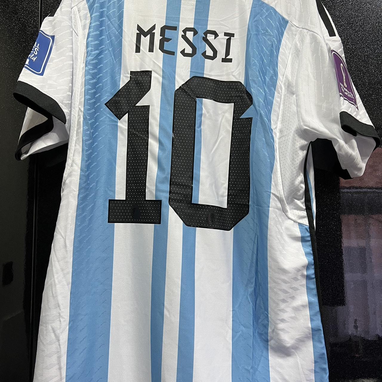 Adidas World Cup 2022 Messi Argentina 3 stars Jersey - Depop