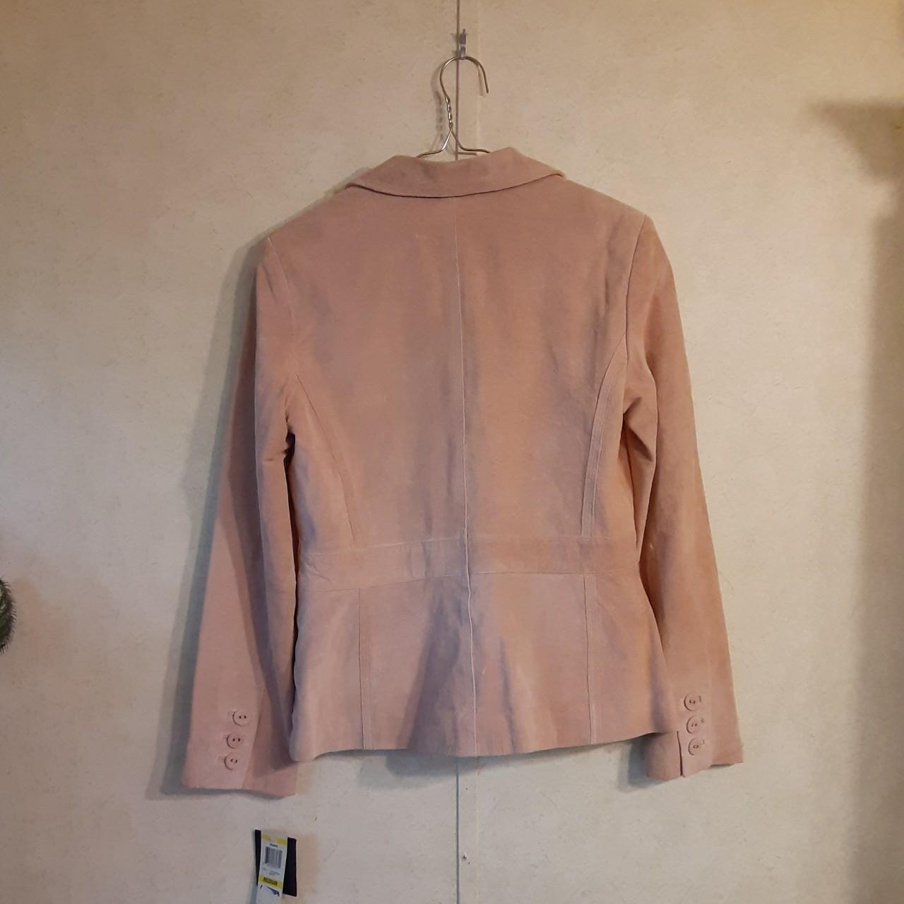 Alfani brand pink suede jacket Women's size - Depop