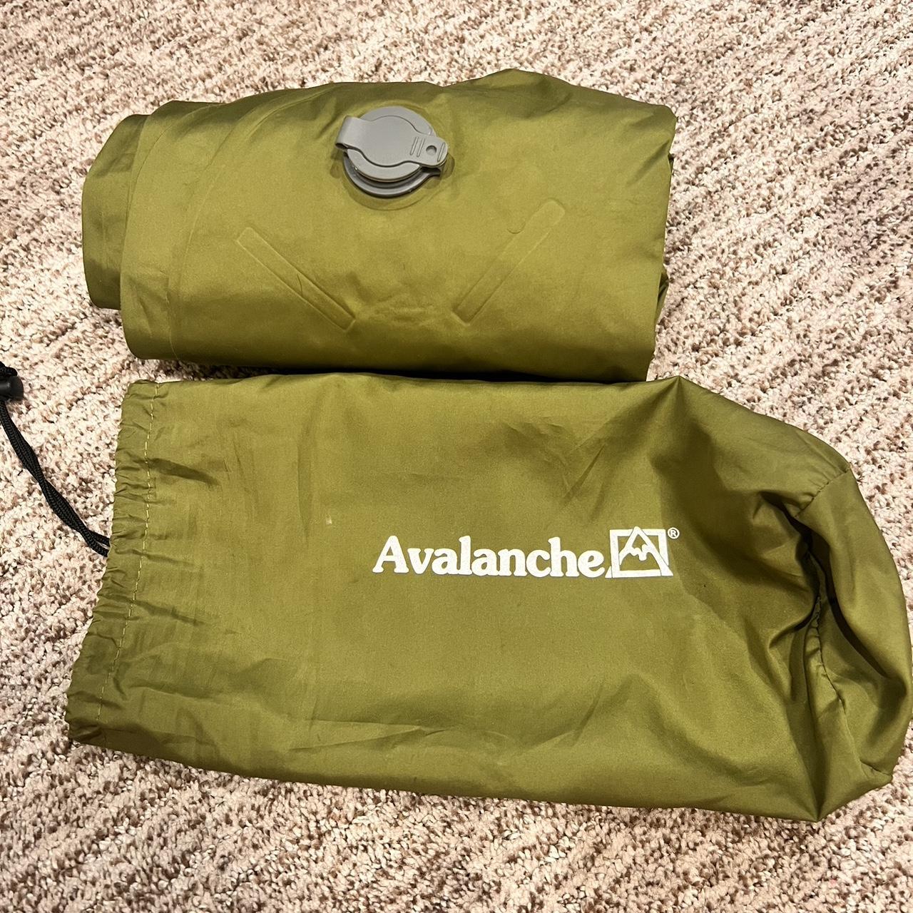 Avalanche blow up sleeping pad 3" thick bubble... Depop
