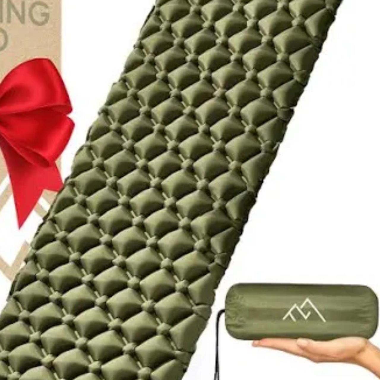 Avalanche blow up sleeping pad 3" thick bubble... Depop