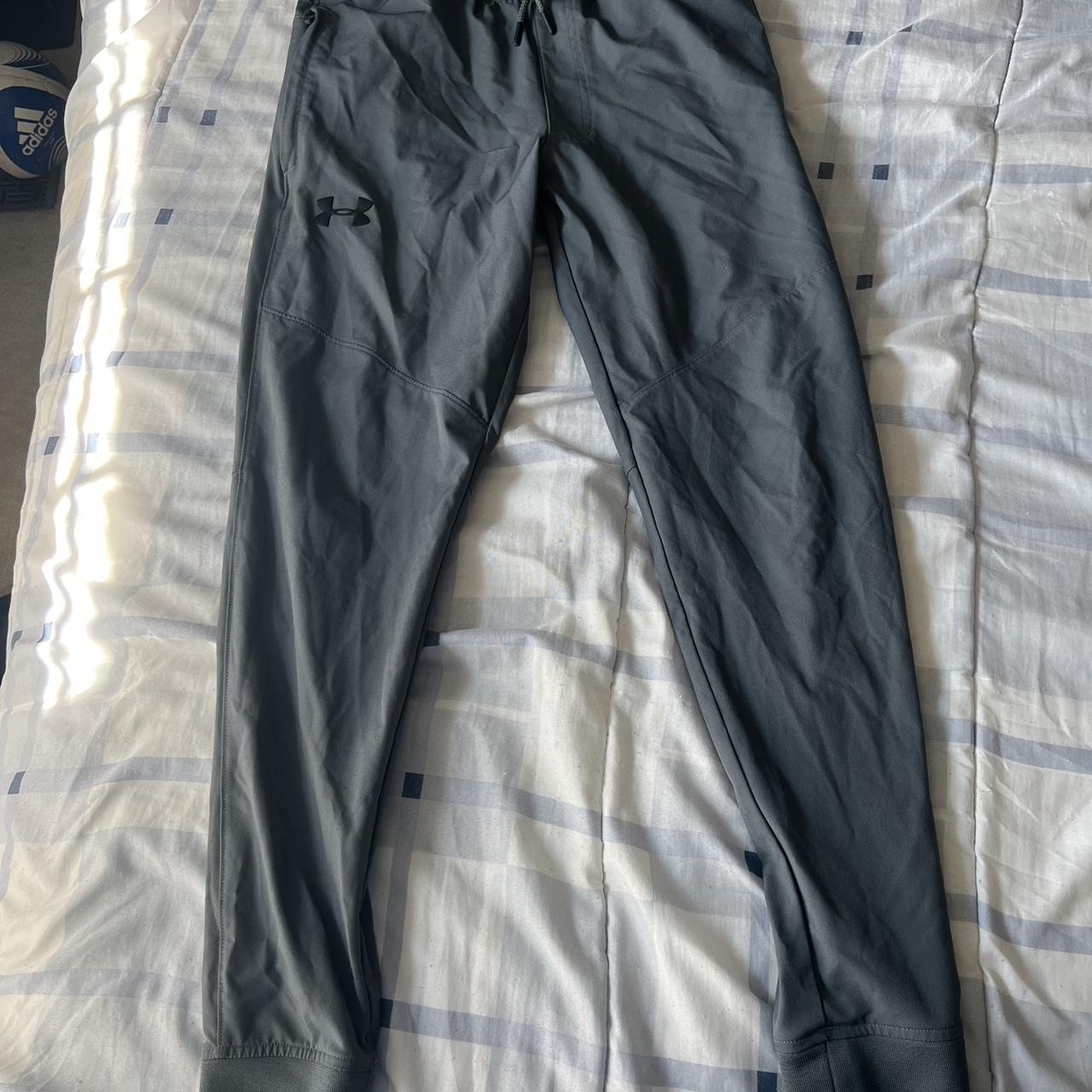 Under Armour grey pants Size: Medium - Depop