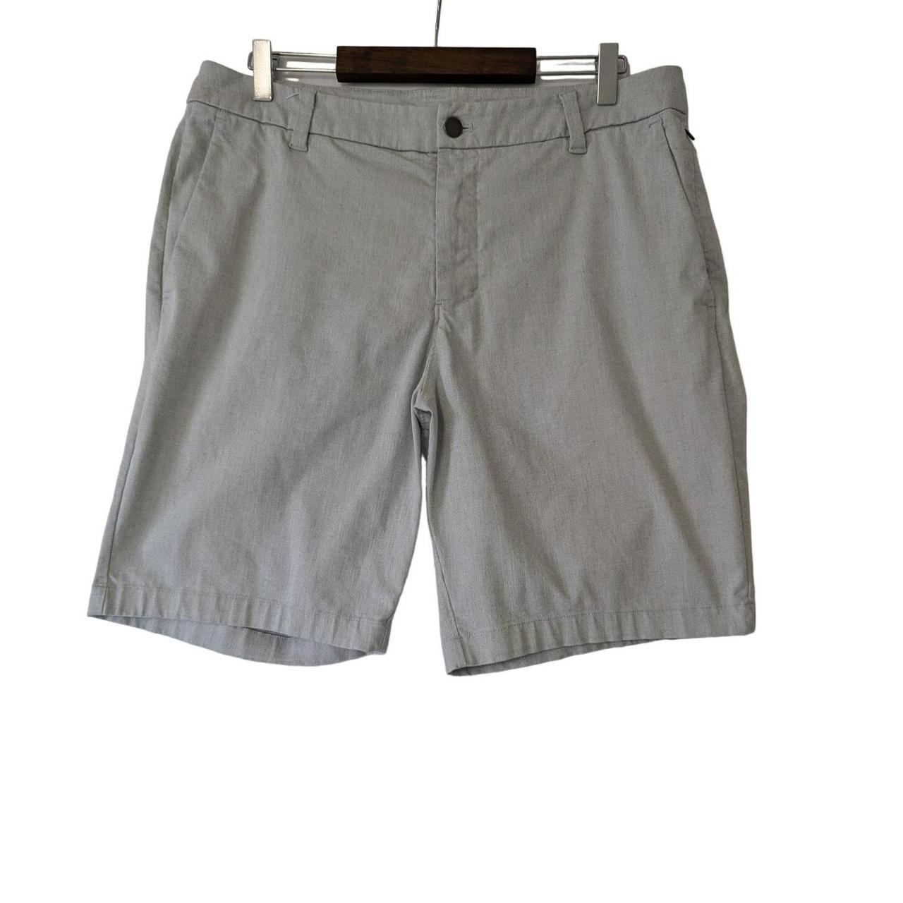 Lululemon Light Gray Flat Front Shorts Mens 34 on sale