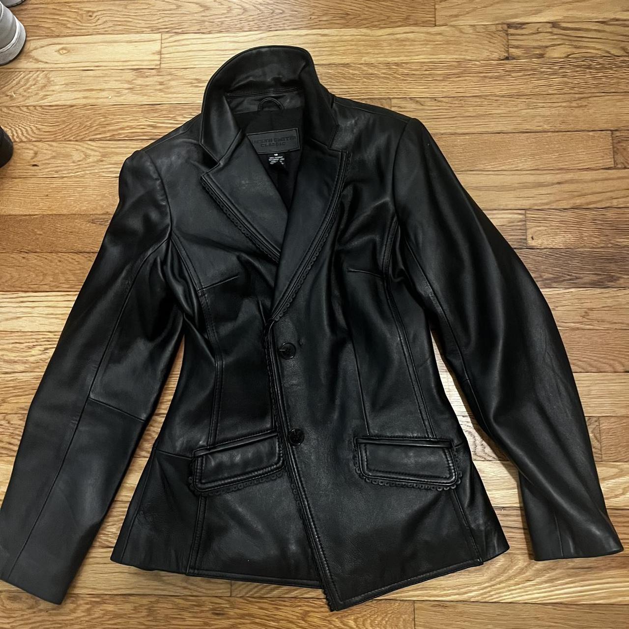 Retailer Jaclyn Smith leather jacket