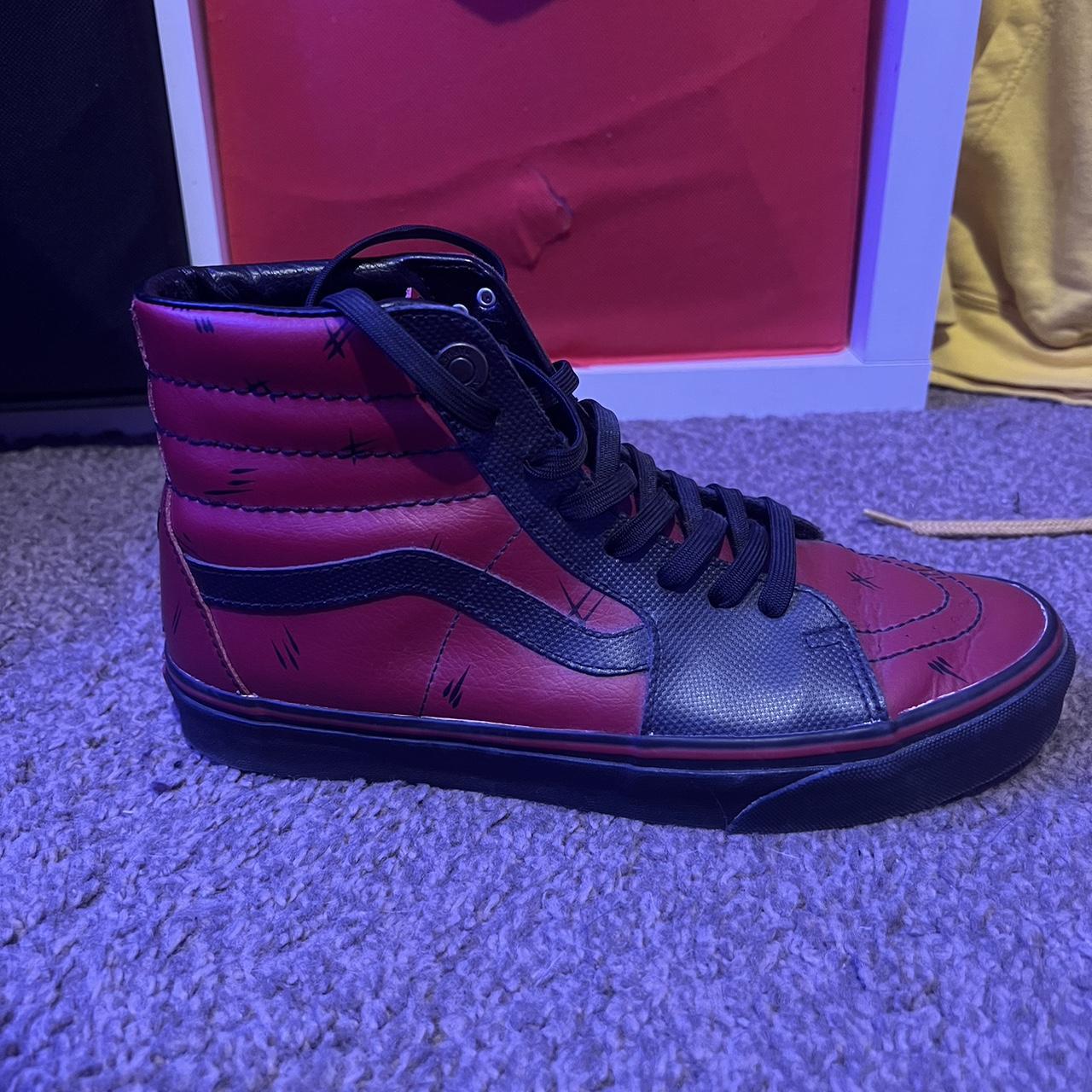 Marvel Deadpool Sk8-Hi Vans Worn a few times as - Depop