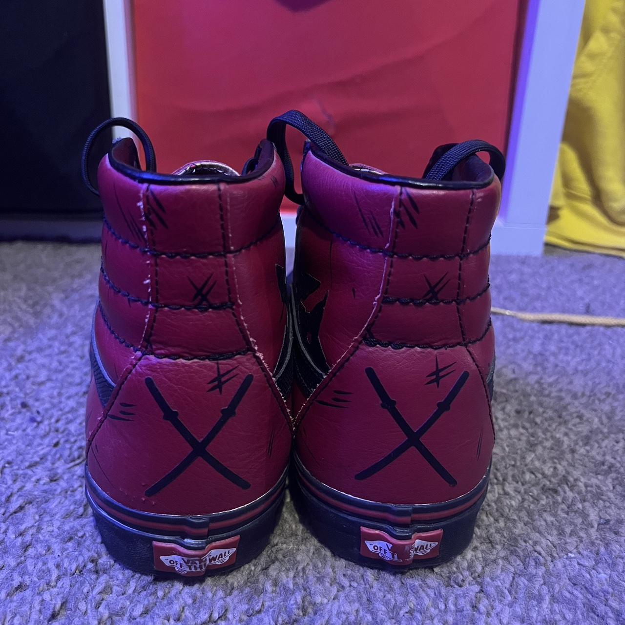 Marvel Deadpool Sk8-Hi Vans Worn a few times as - Depop