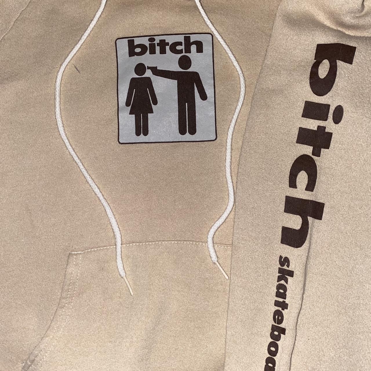 RARE VINTAGE 90s BITCH SKATEBOARDS HOODIE THIS BRAND | Depop
