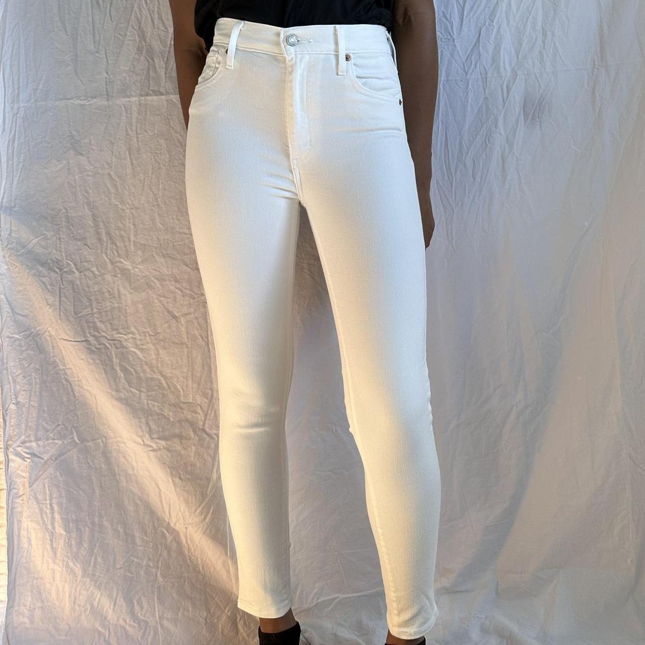 Levi's mile high super skinny cheap white