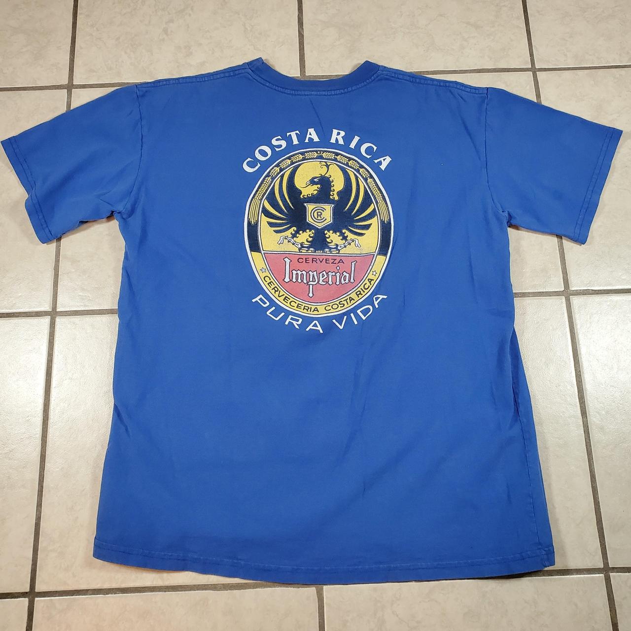 VINTAGE COSTA RICA IMPERIAL BEER SHIRT. SIZE LARGE. Depop