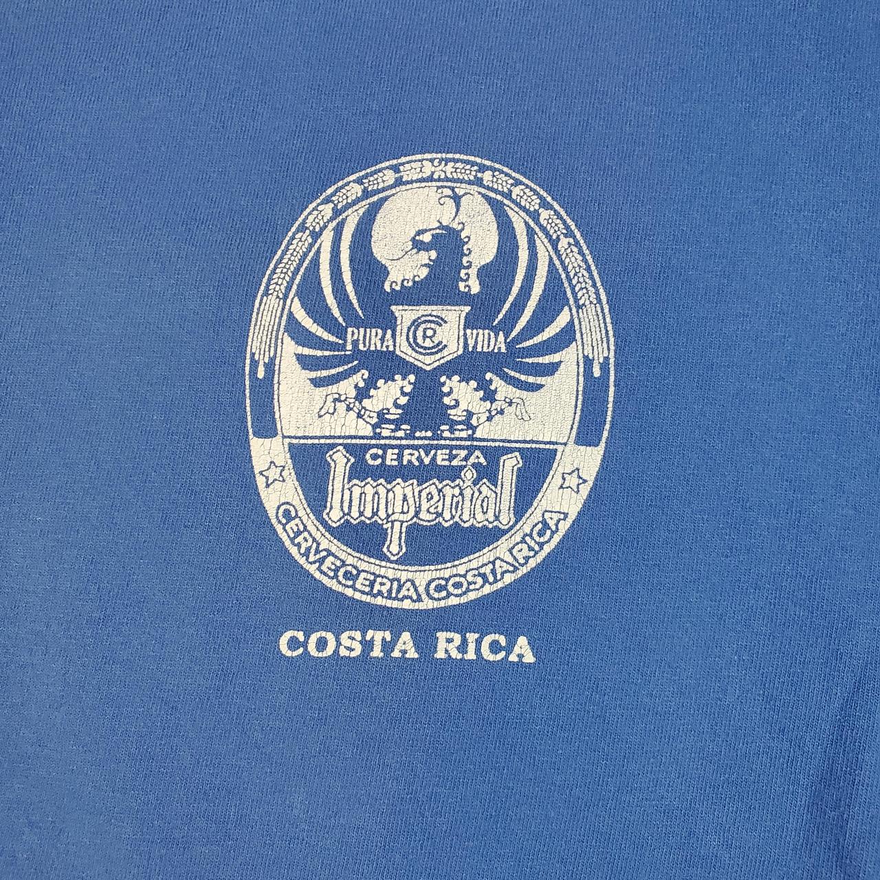 VINTAGE COSTA RICA IMPERIAL BEER SHIRT. SIZE LARGE. Depop