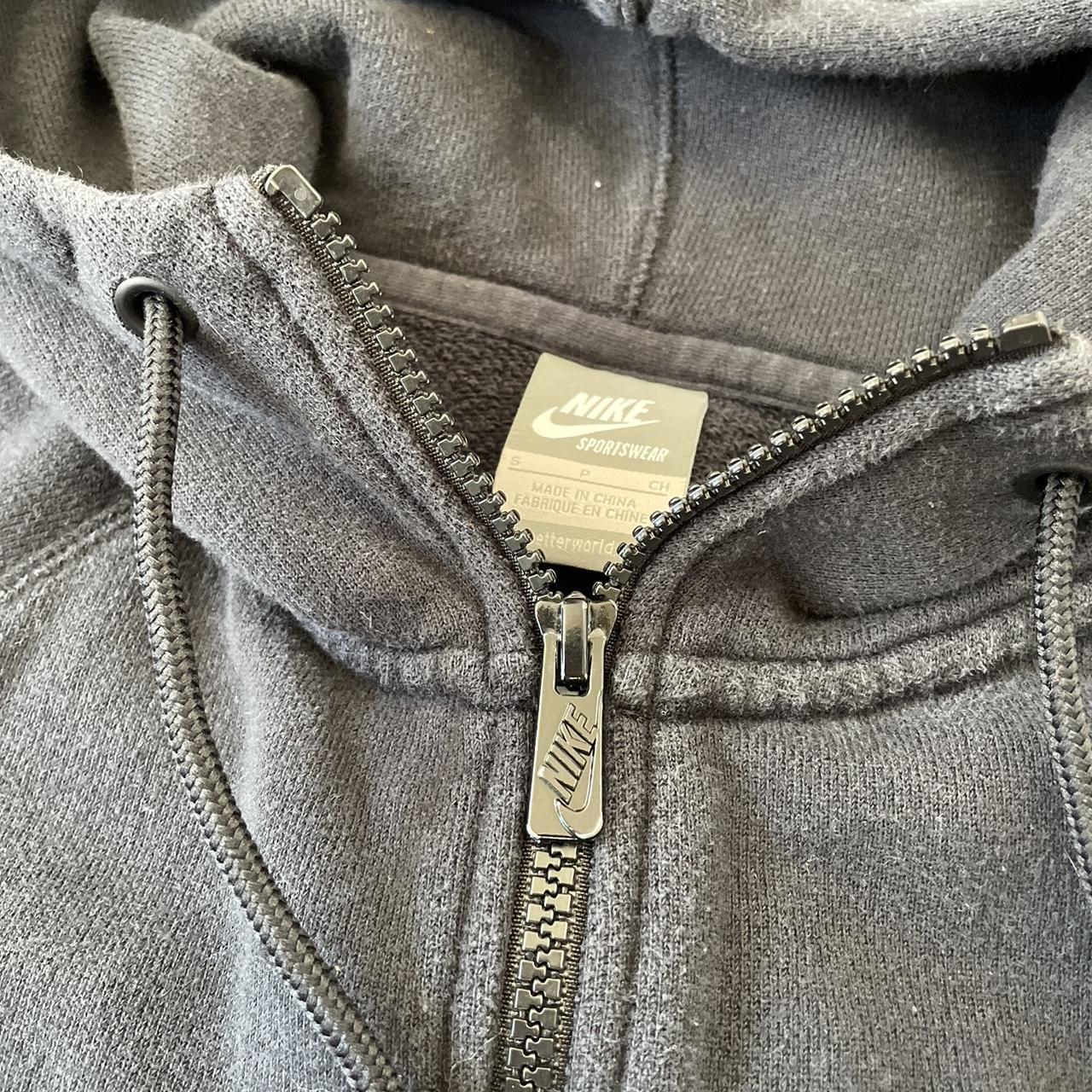 brown nike hoodie zip up
