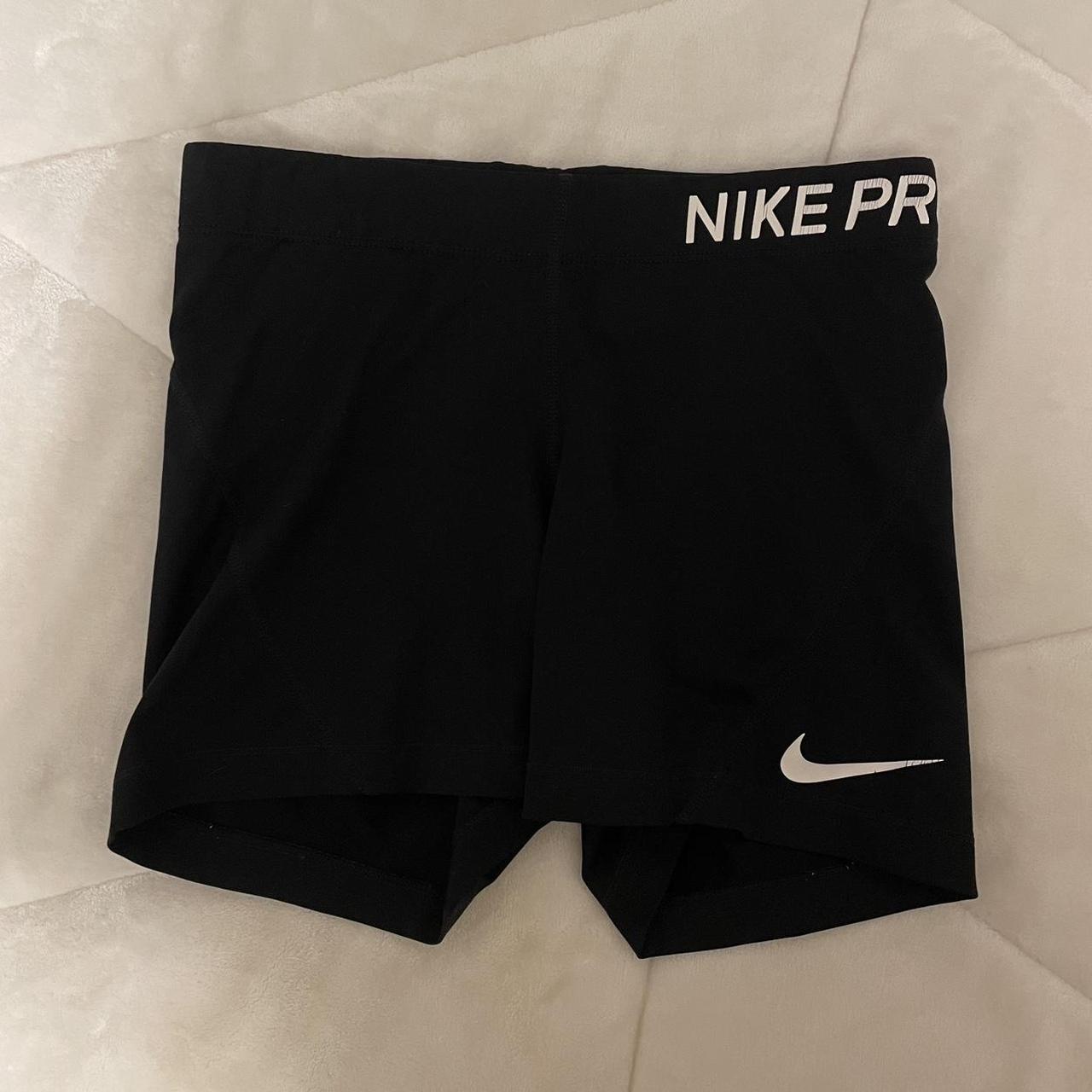 Nike Pro black spandex shorts // slightly worn but... - Depop