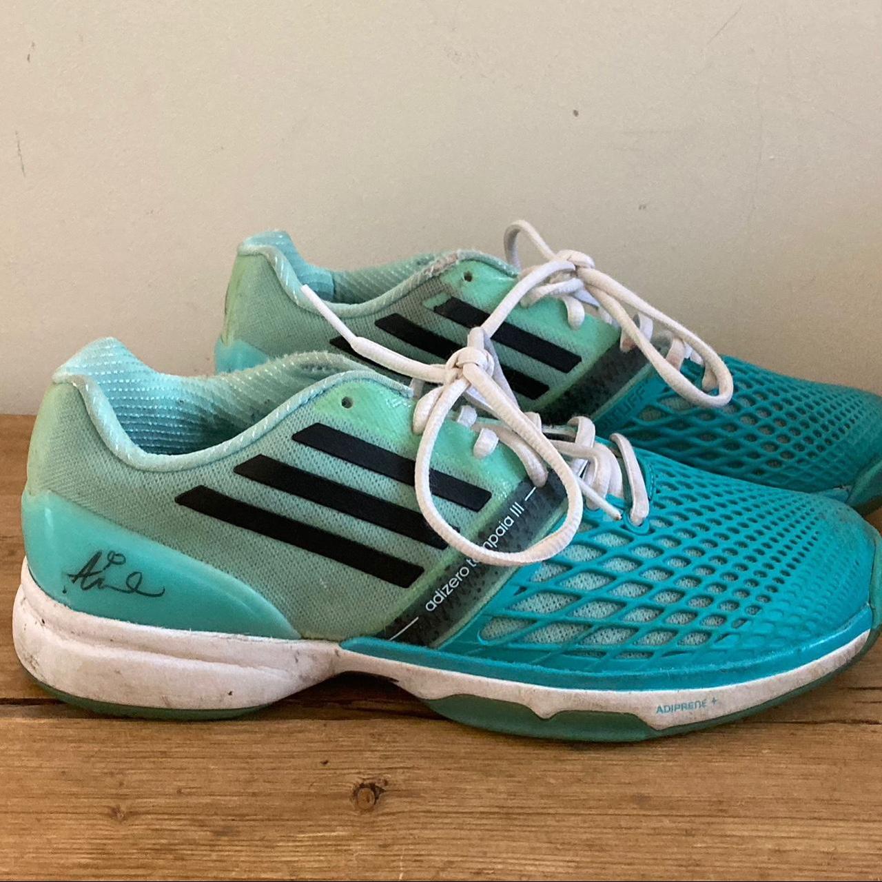 Adidas tennis shoes worn only a few times. They have... Depop