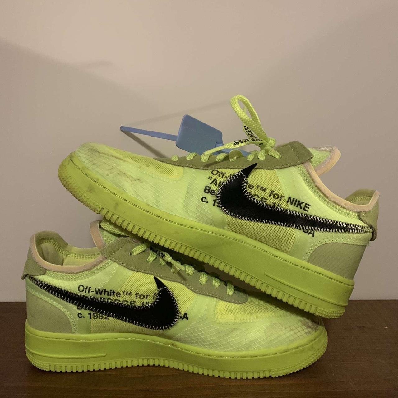 volt off white air force 1 on feet